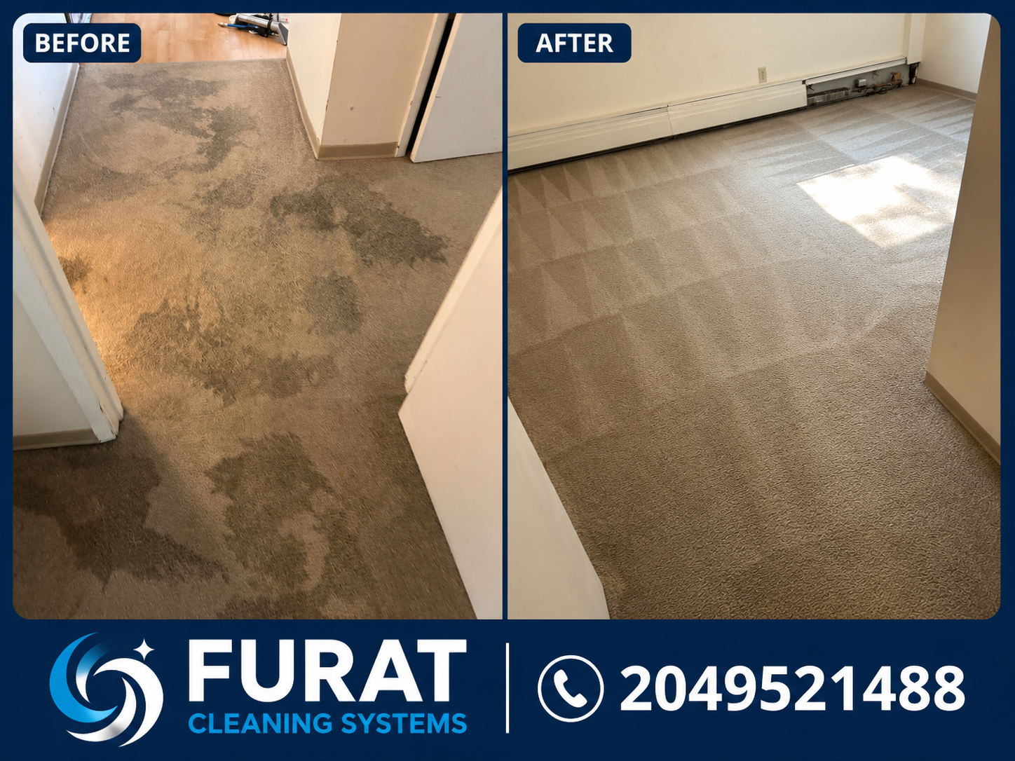 Deep Carpet Cleaning With pet stains -Furat Cleaning Systems